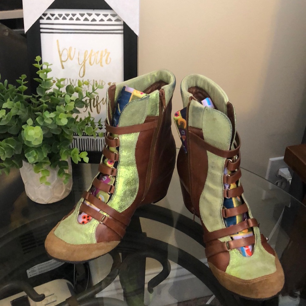 M by Morenaton: Honey Wedge Boots